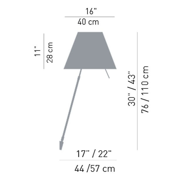 Costanza wandlamp luceplan Paolo Rizzatto