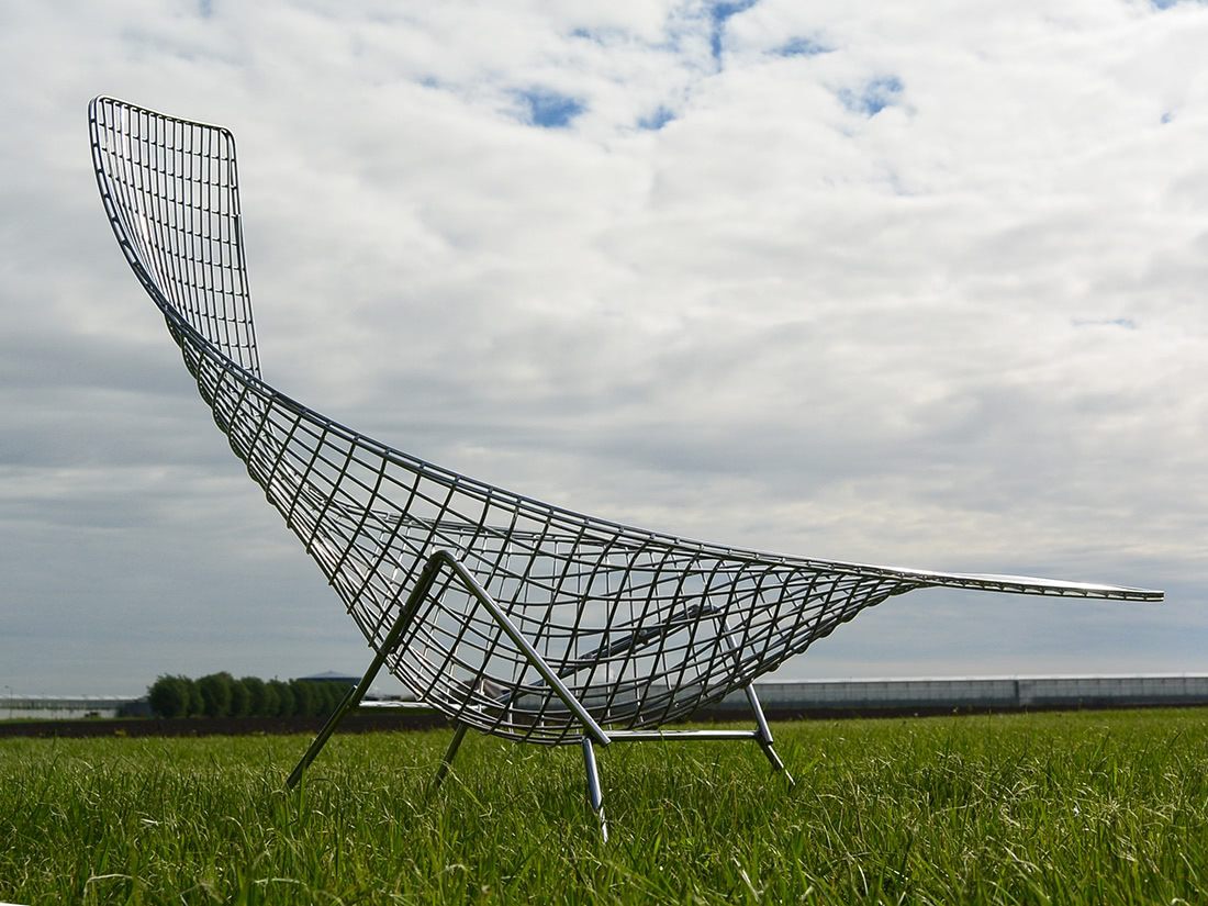 Asymmetric Chaise Bertoia Knoll