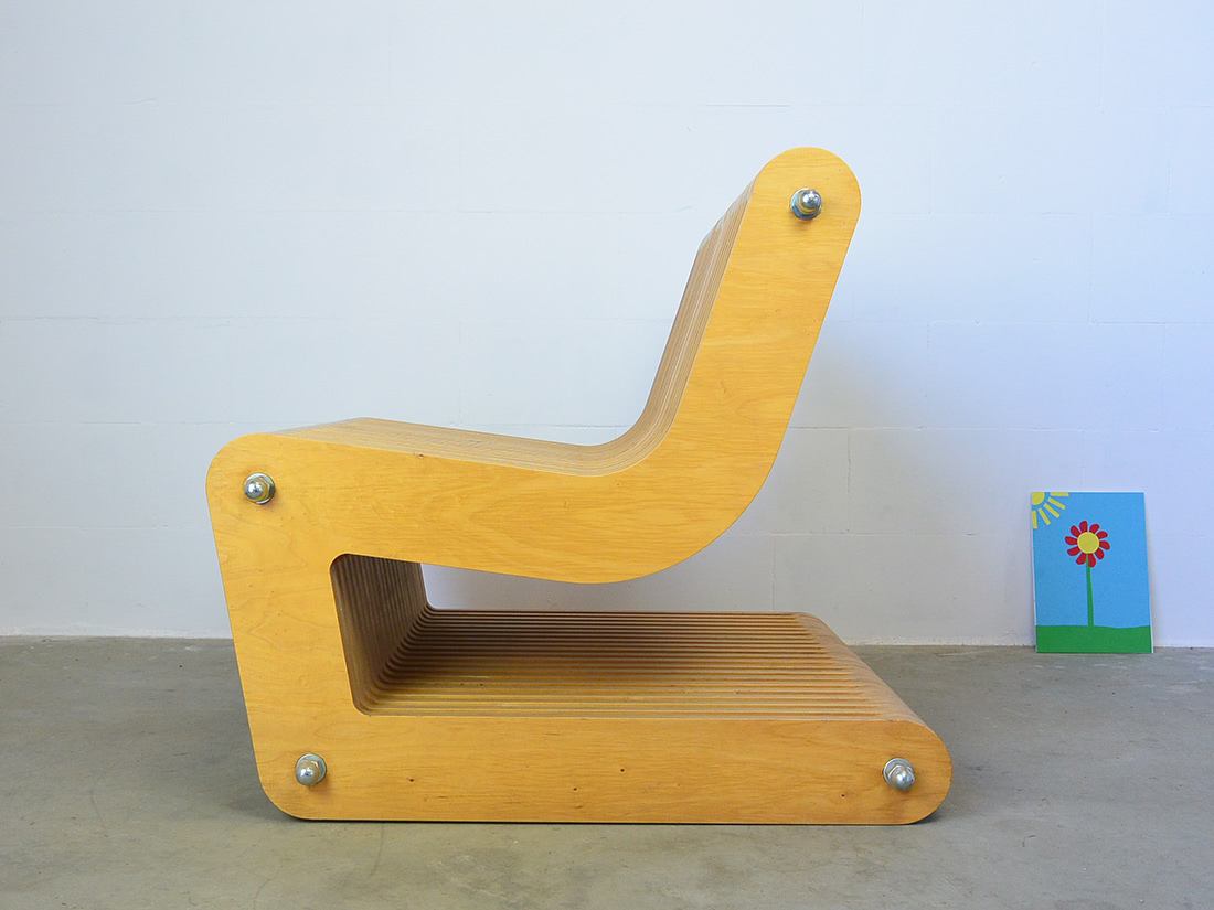 Lounge Chair massief houten planken