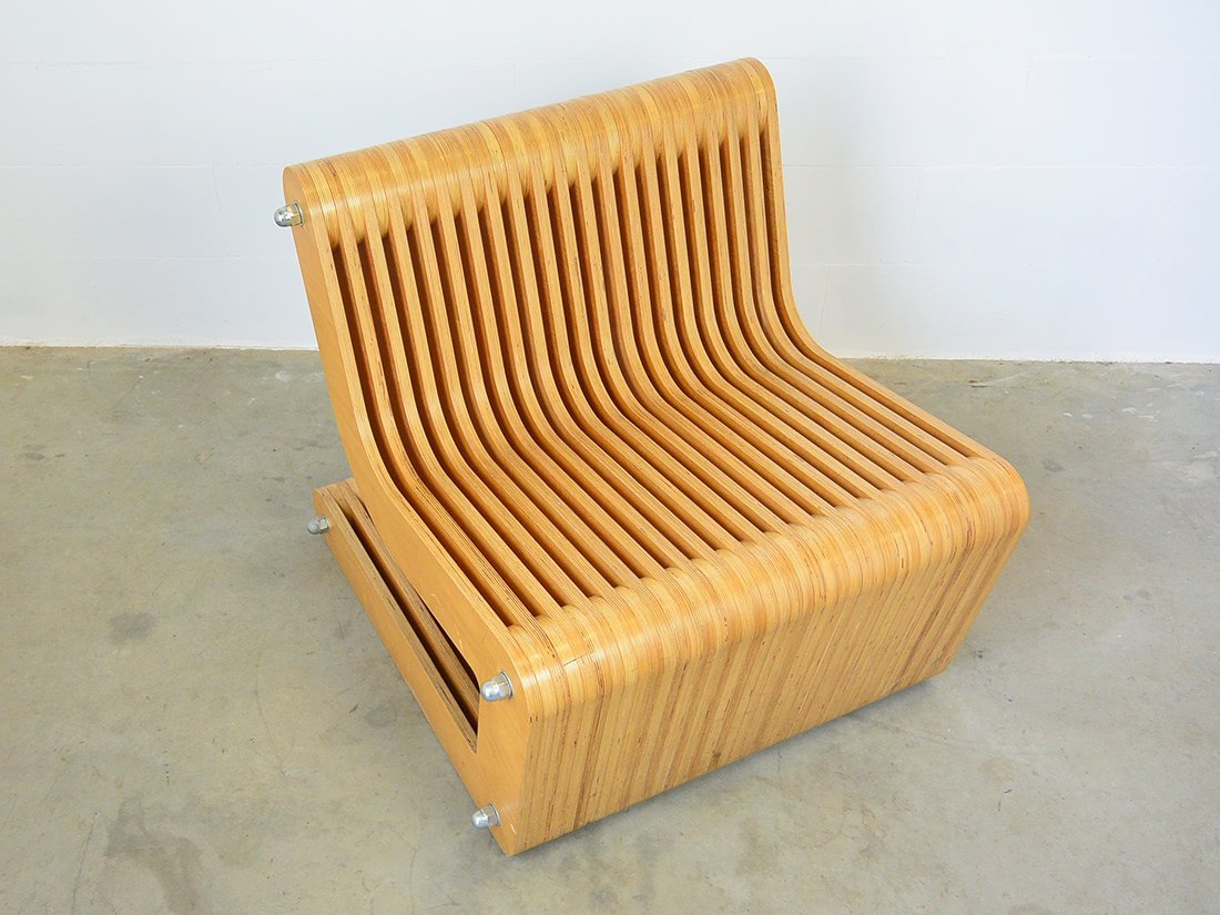 Lounge Chair massief houten planken