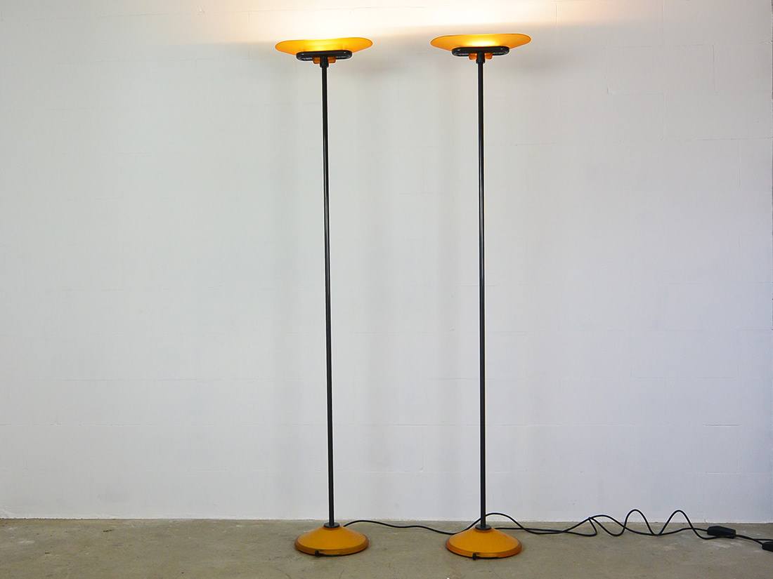 Jill A380 uplighter floor lamp designed in 1977 by Perry King