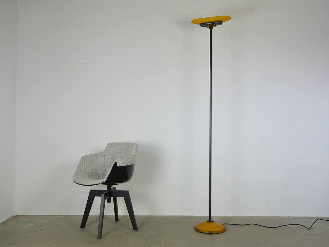 Jill A380 uplighter floor lamp designed in 1977 by Perry King