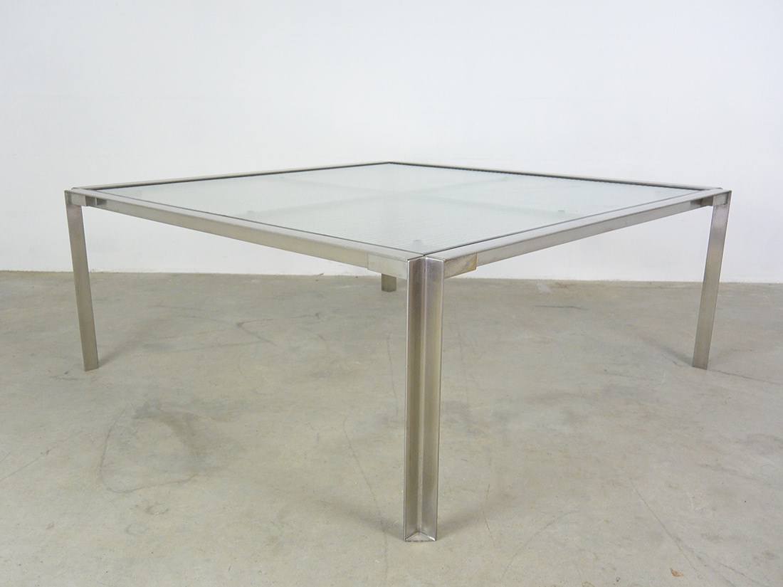 Alias Green outdoor table Belotti glass Stainless steel