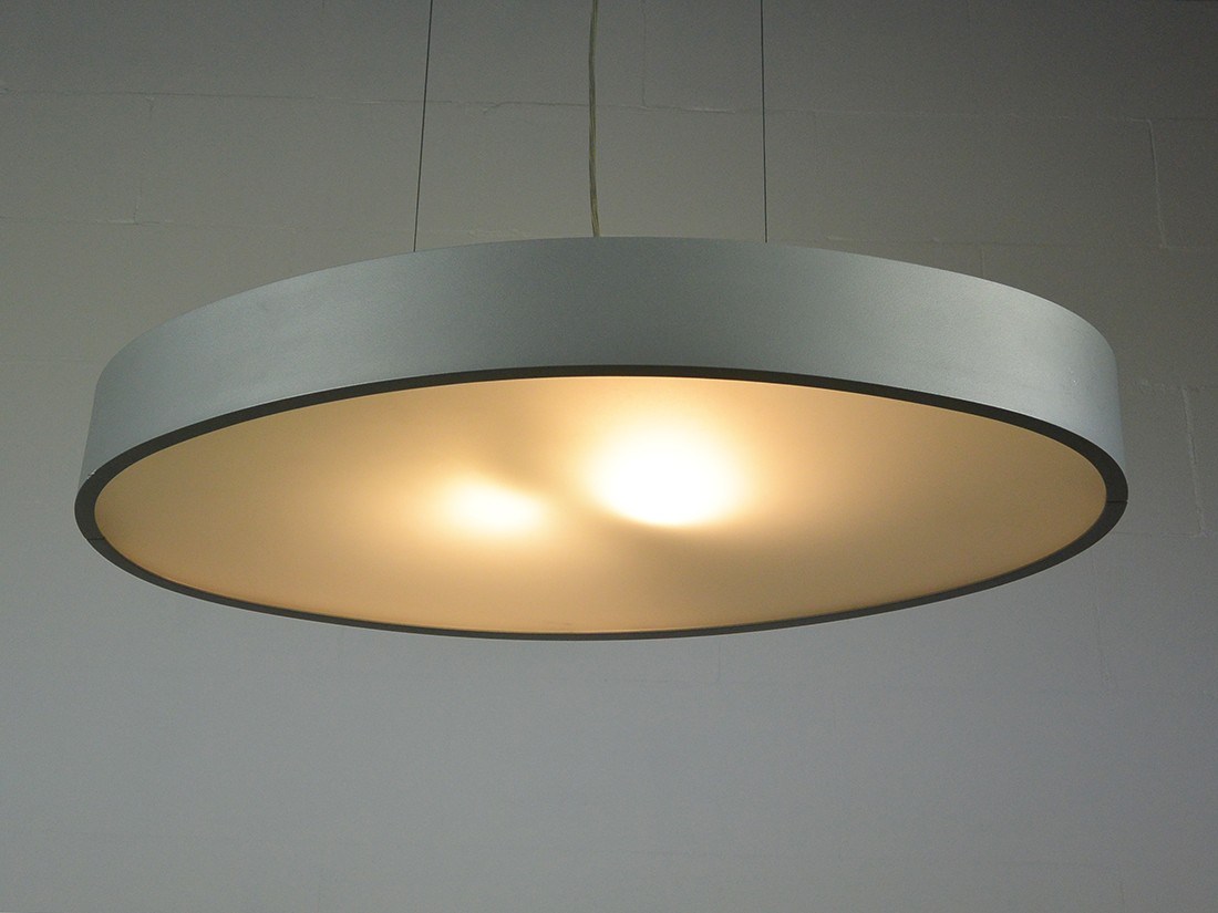 Hopper OV70 oval pendant lamp designed by Alberto Lievore