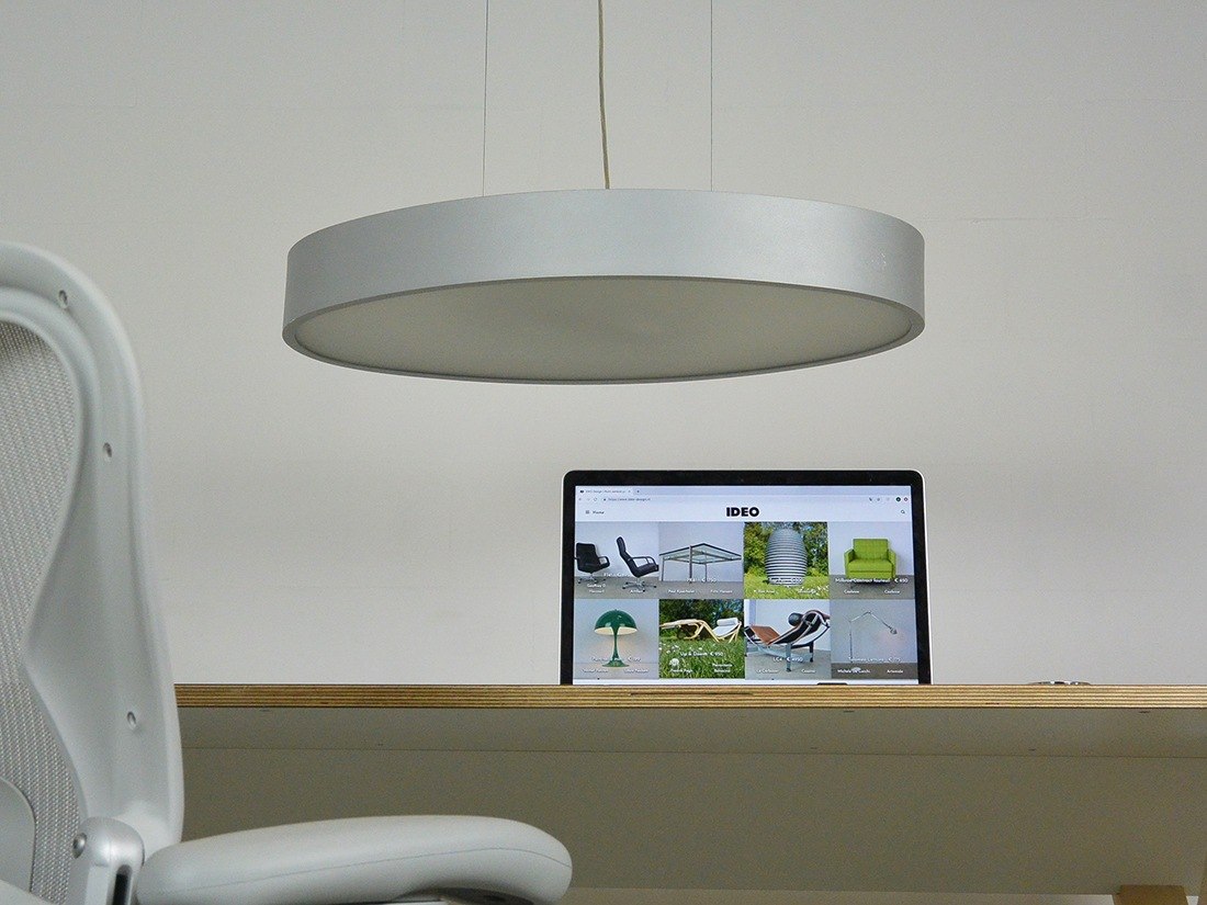 Hopper OV70 oval pendant lamp designed by Alberto Lievore