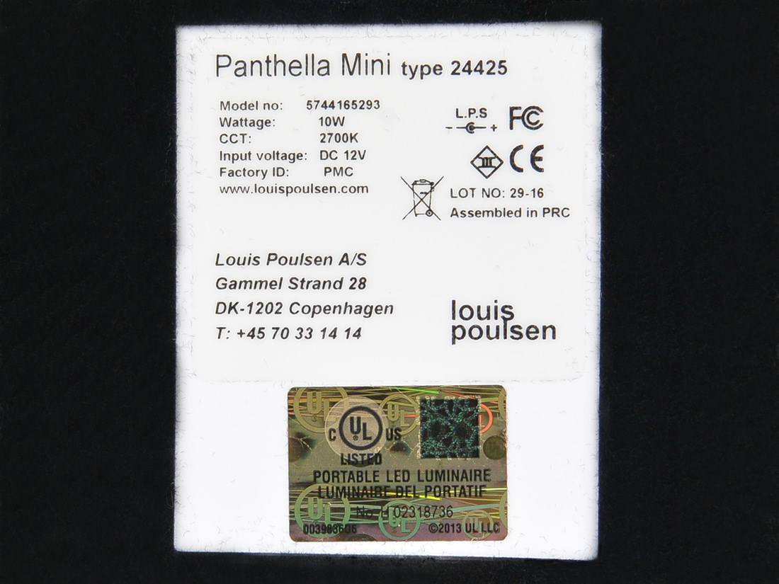 Panthella mini lamp Verner Panton louis poulsen