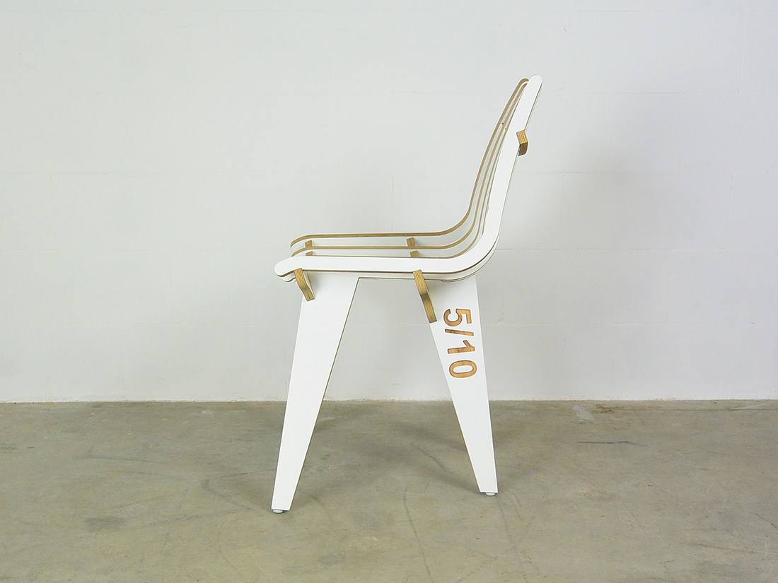 RibSit chair by Dutch designer Wubbo Jong