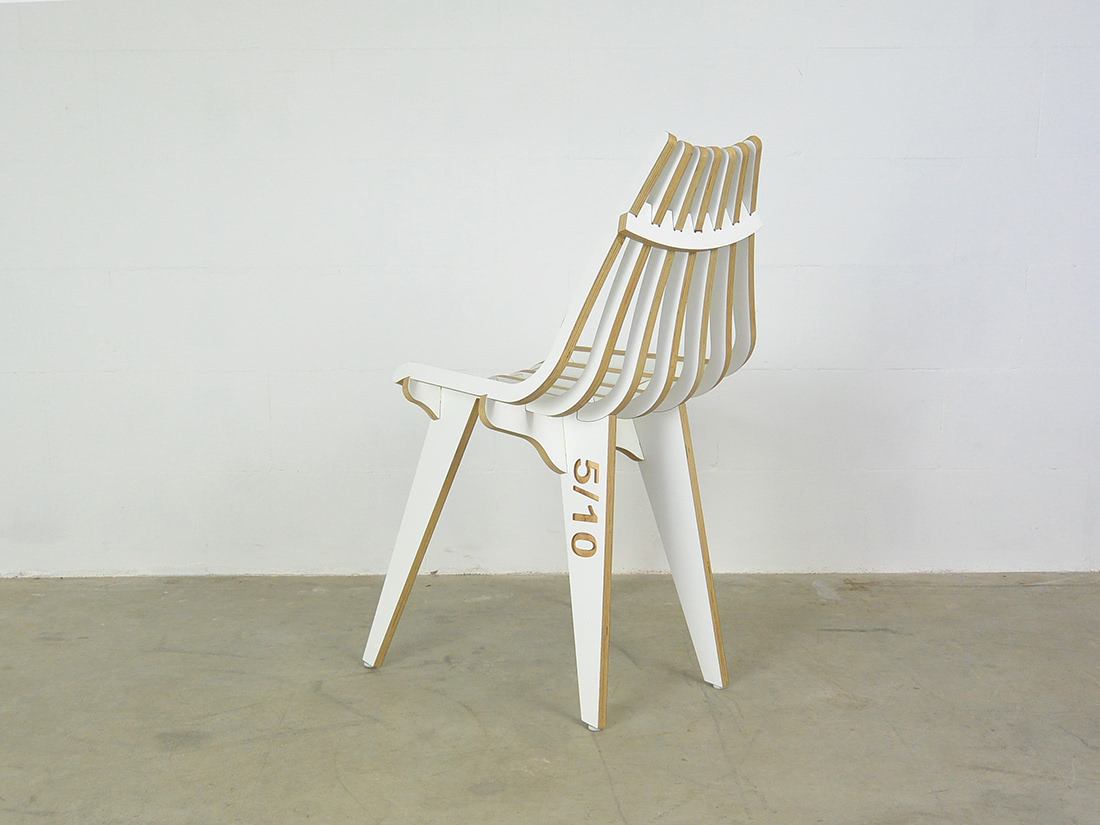 RibSit chair by Dutch designer Wubbo Jong