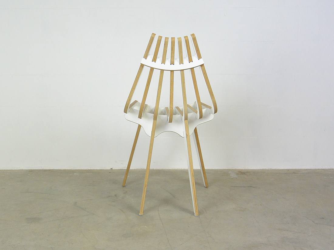 RibSit chair by Dutch designer Wubbo Jong