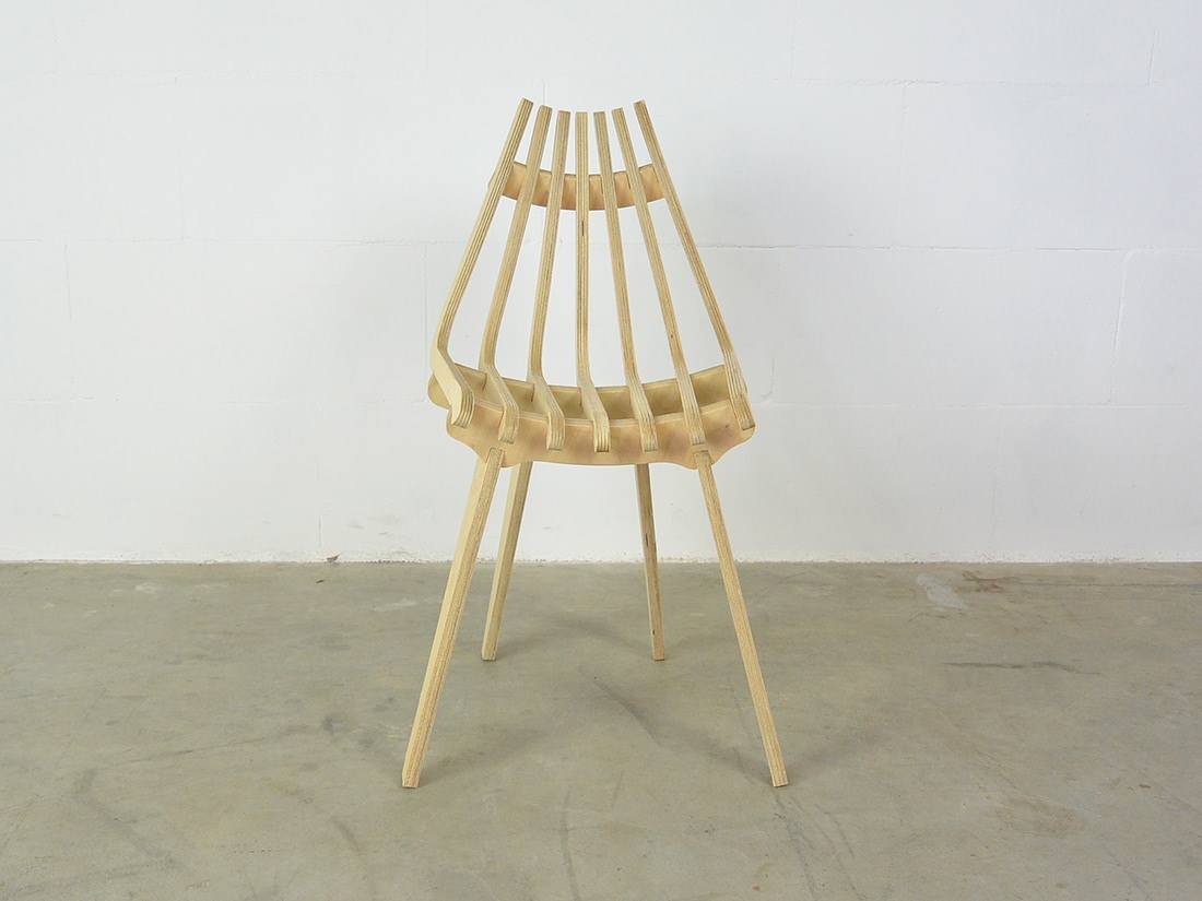 RibSit chair by Dutch designer Wubbo Jong