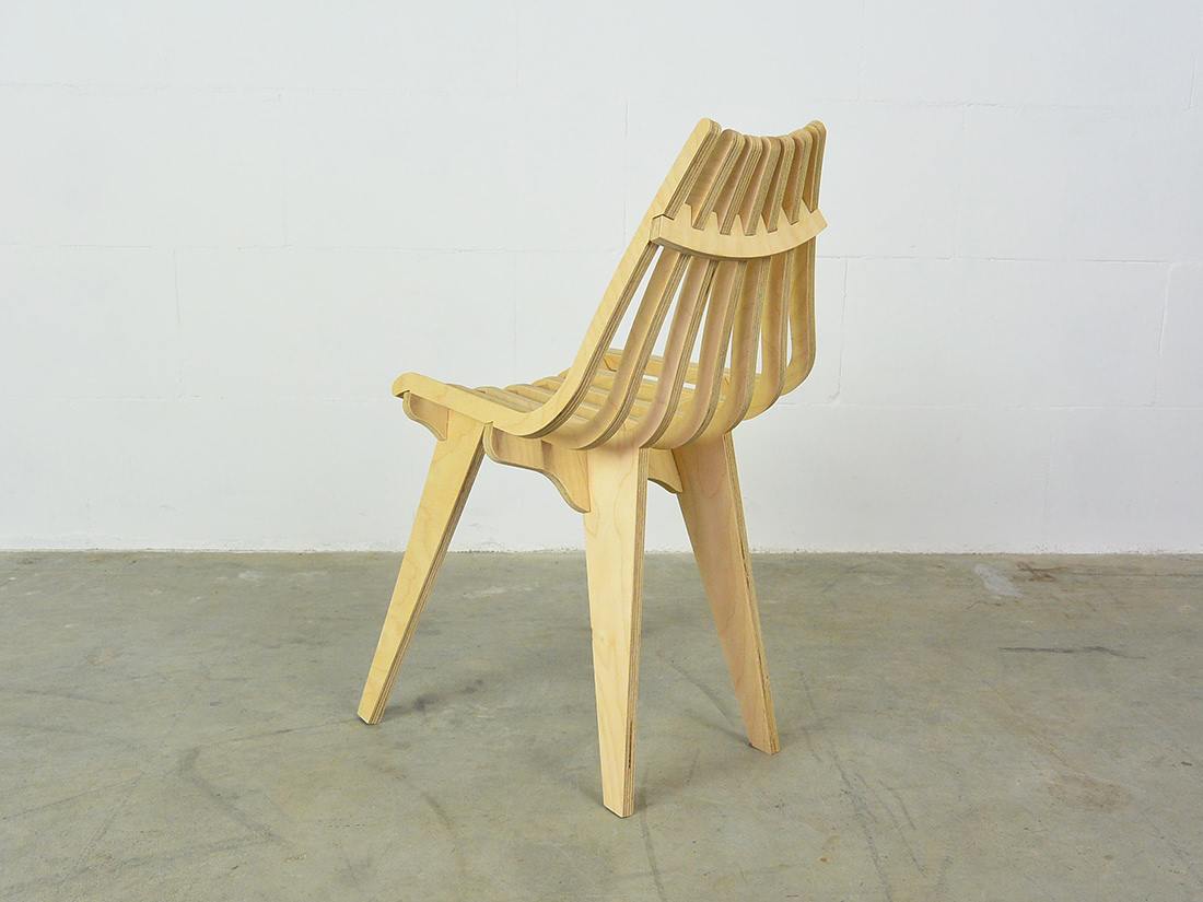 RibSit chair by Dutch designer Wubbo Jong