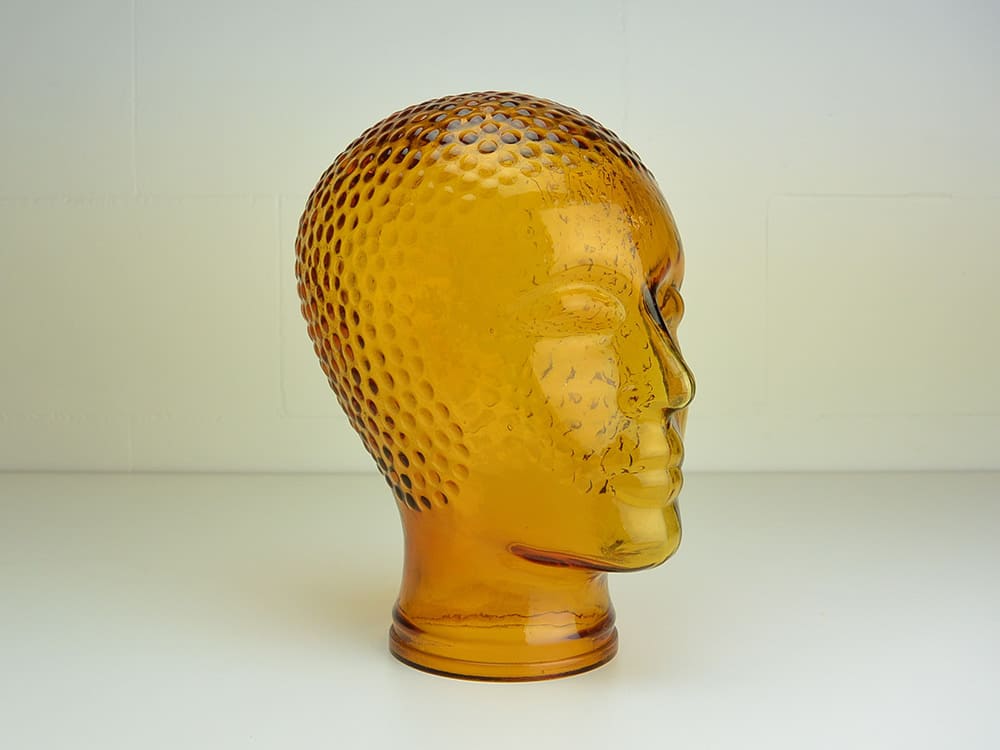 Glass head geel_2