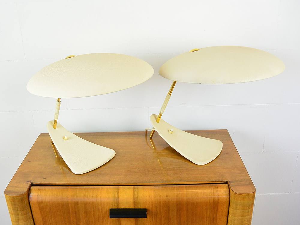 Jaren 50 lamp Oosterijk wit 8