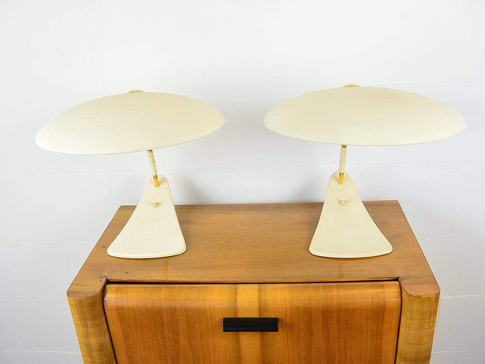 Jaren 50 lamp Oosterijk wit 9