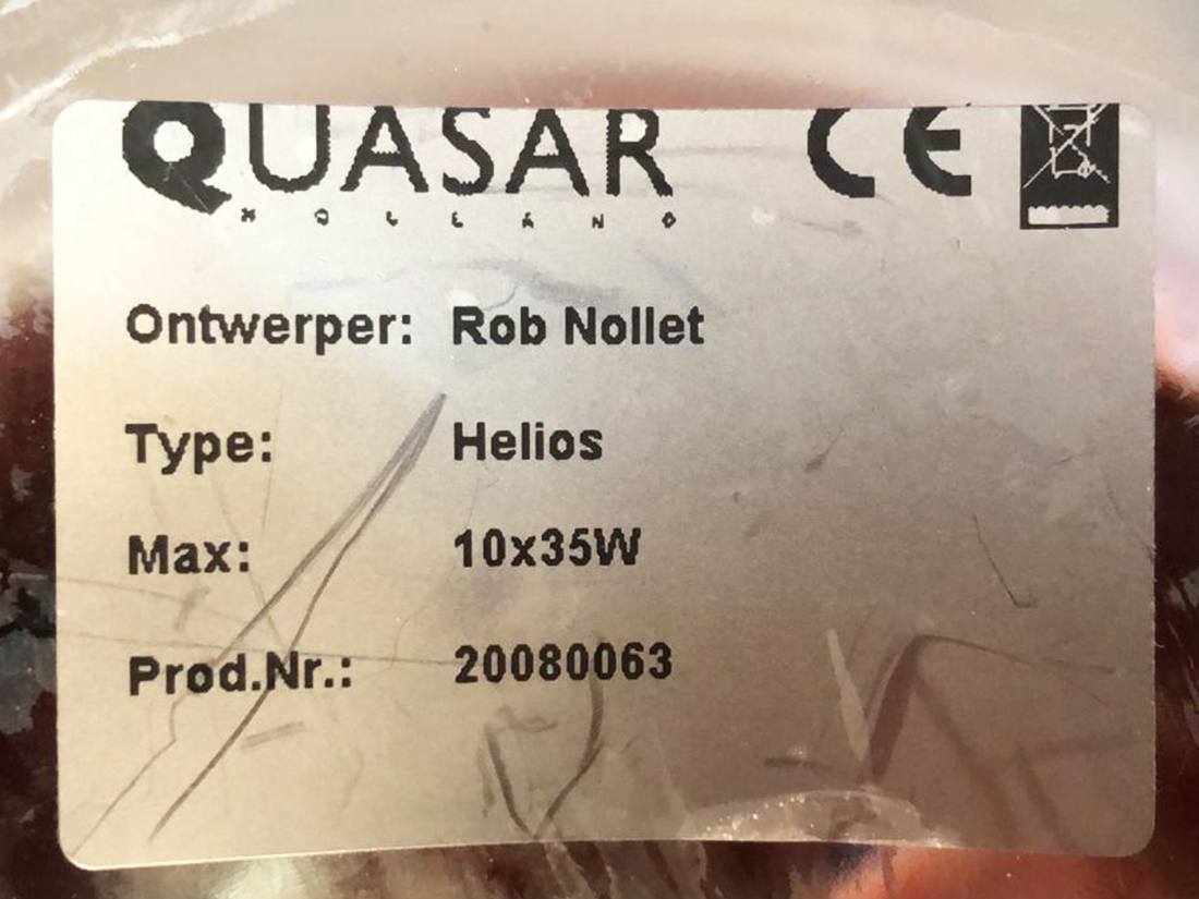 Quasar Helios 10 Suspended Lamp Rob Nollet mark