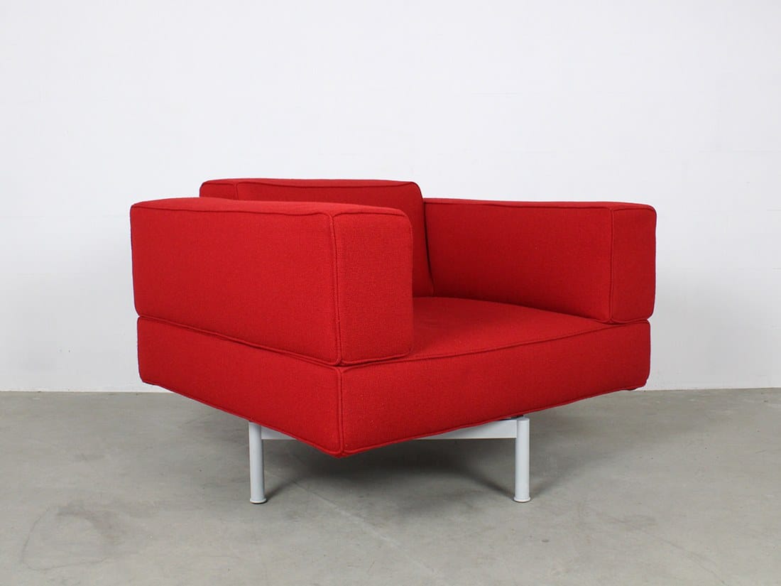 Cassina draaibare fauteuil rood 3