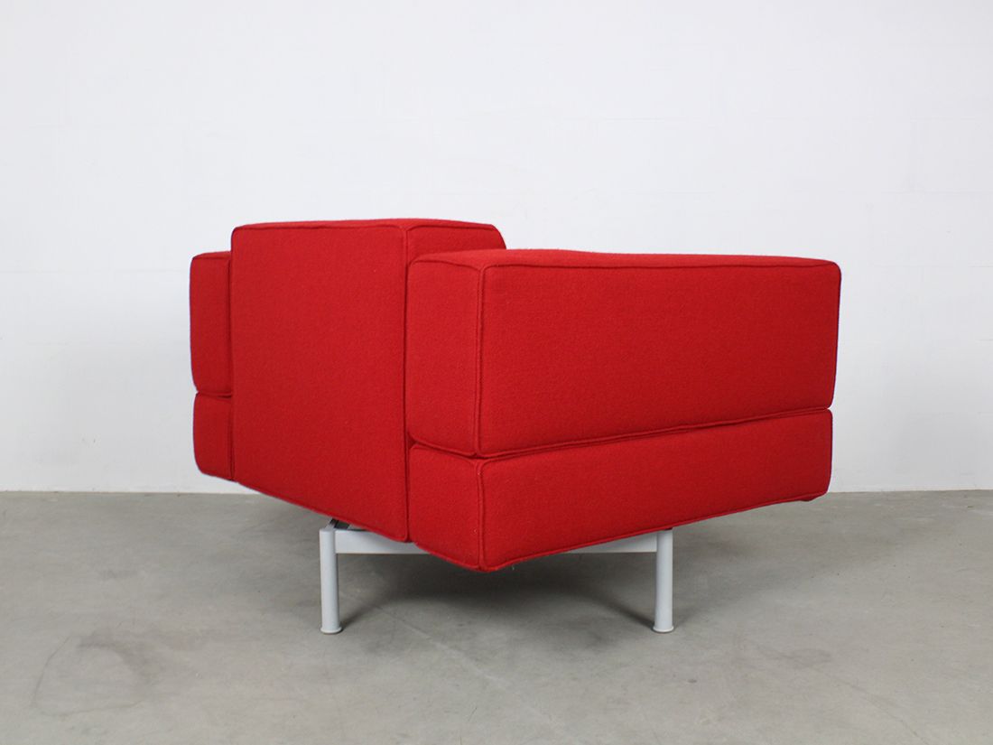 Cassina draaibare fauteuil rood 4