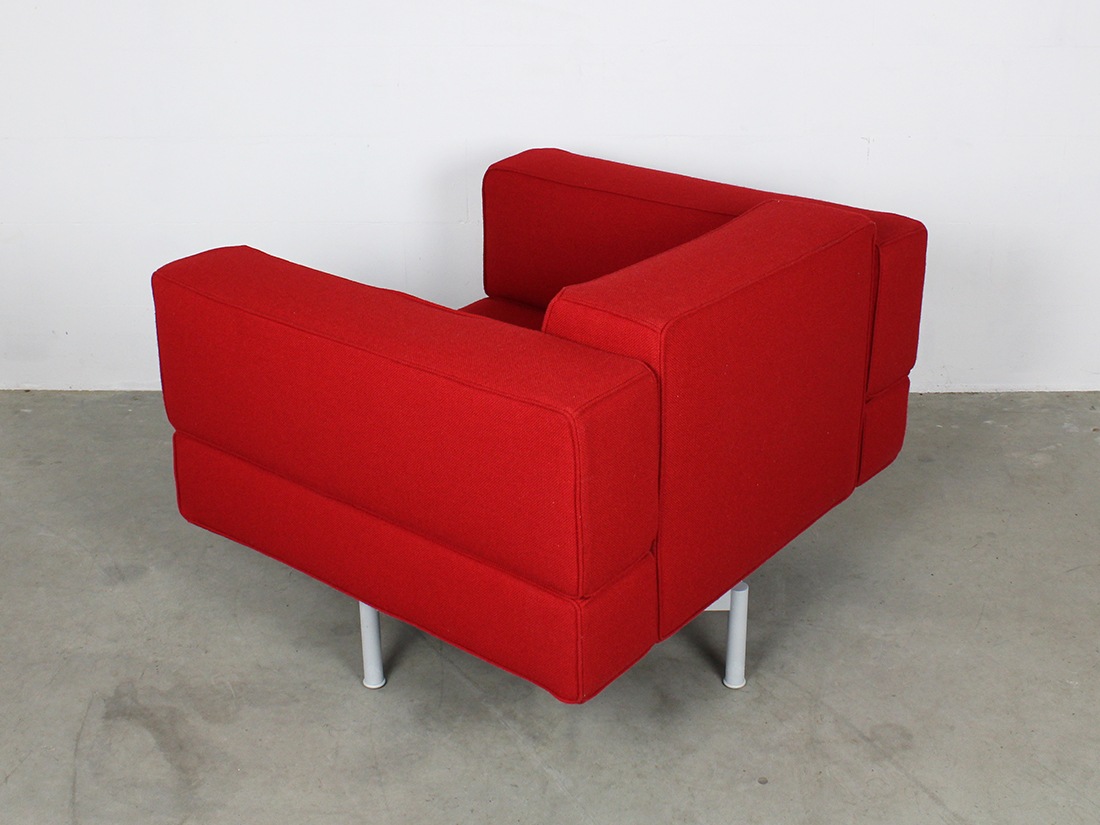 Cassina draaibare fauteuil rood 6