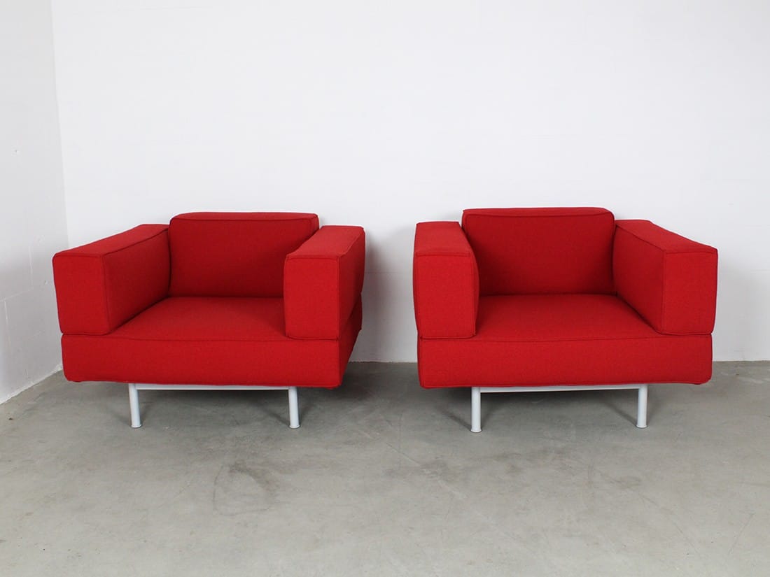 Cassina draaibare fauteuil rood 8