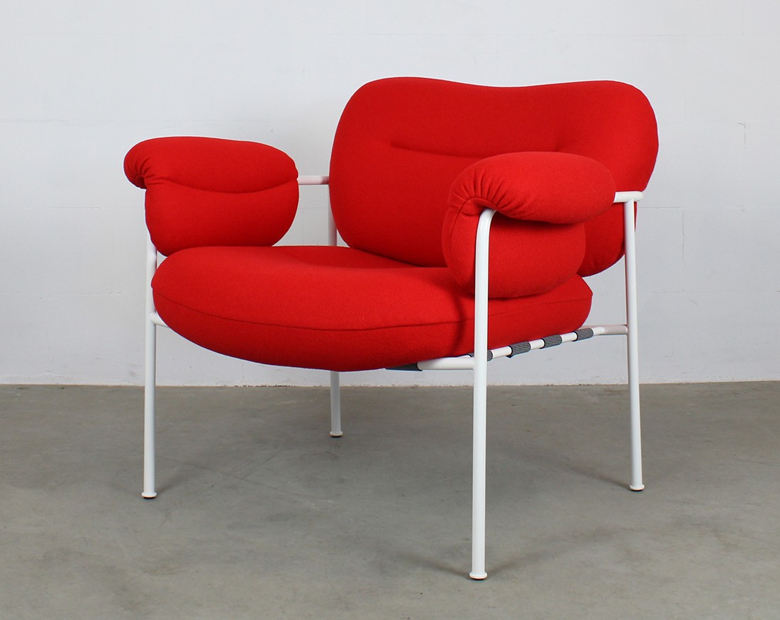 Fogia Bollo Lounge Chair Andreas Engesvik rood wit 2