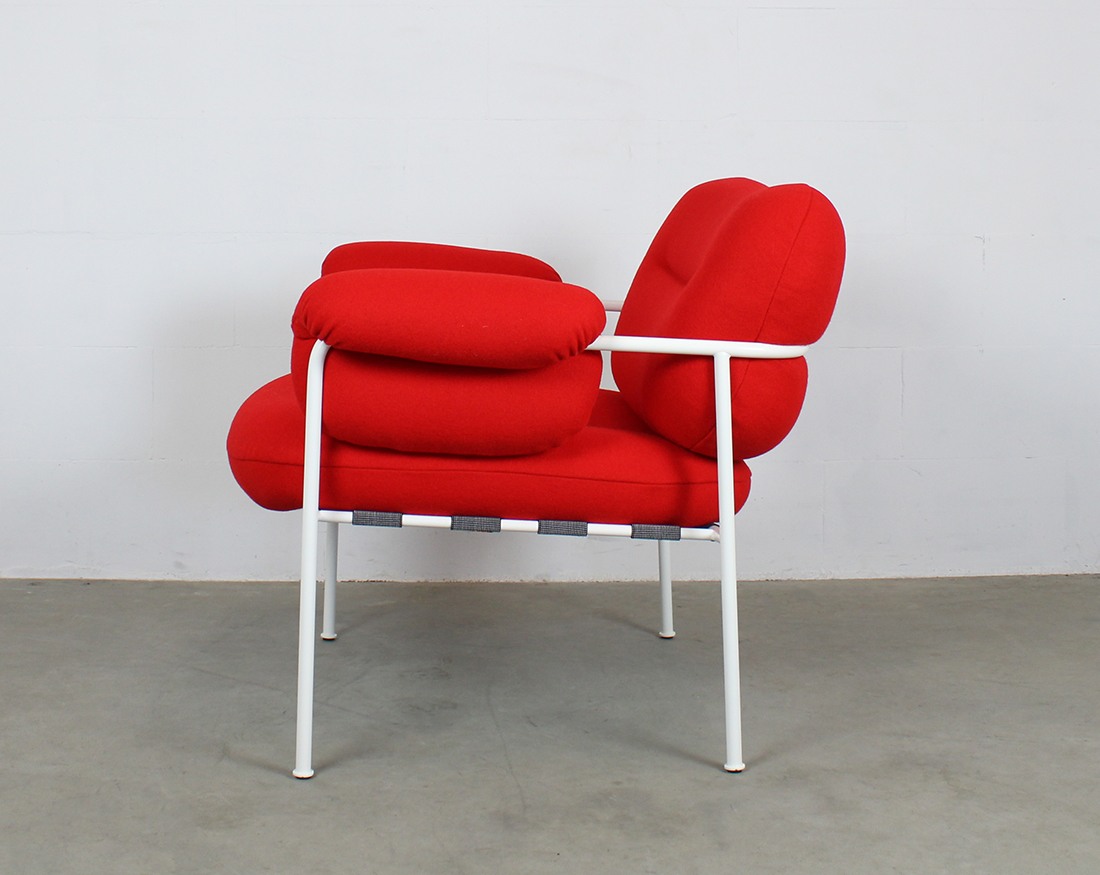 Fogia Bollo Lounge Chair Andreas Engesvik rood wit 3