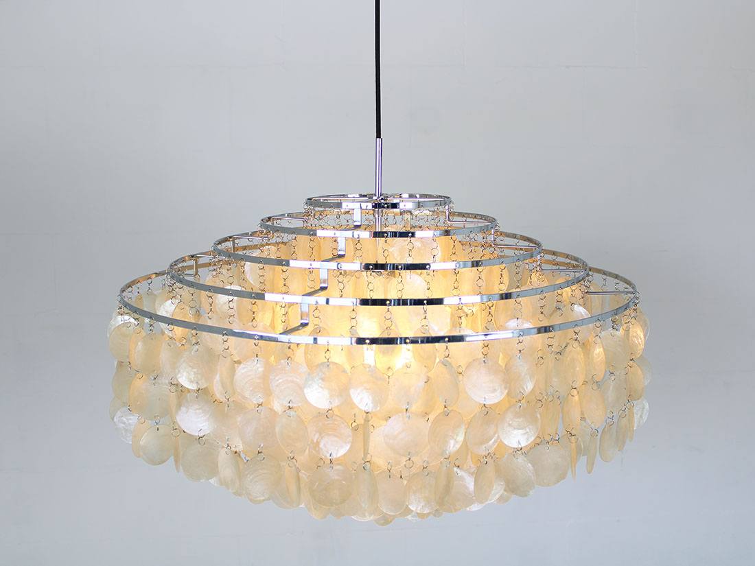 Verpan Fun 10 DM shell chandelier Verner Panton 2