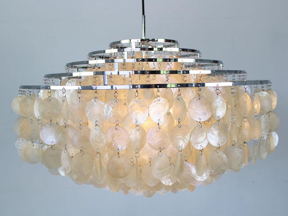 Verpan Fun 10 DM shell chandelier Verner Panton 3