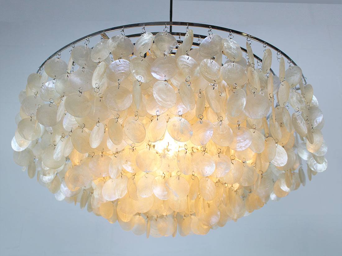 Verpan Fun 10 DM shell chandelier Verner Panton 5