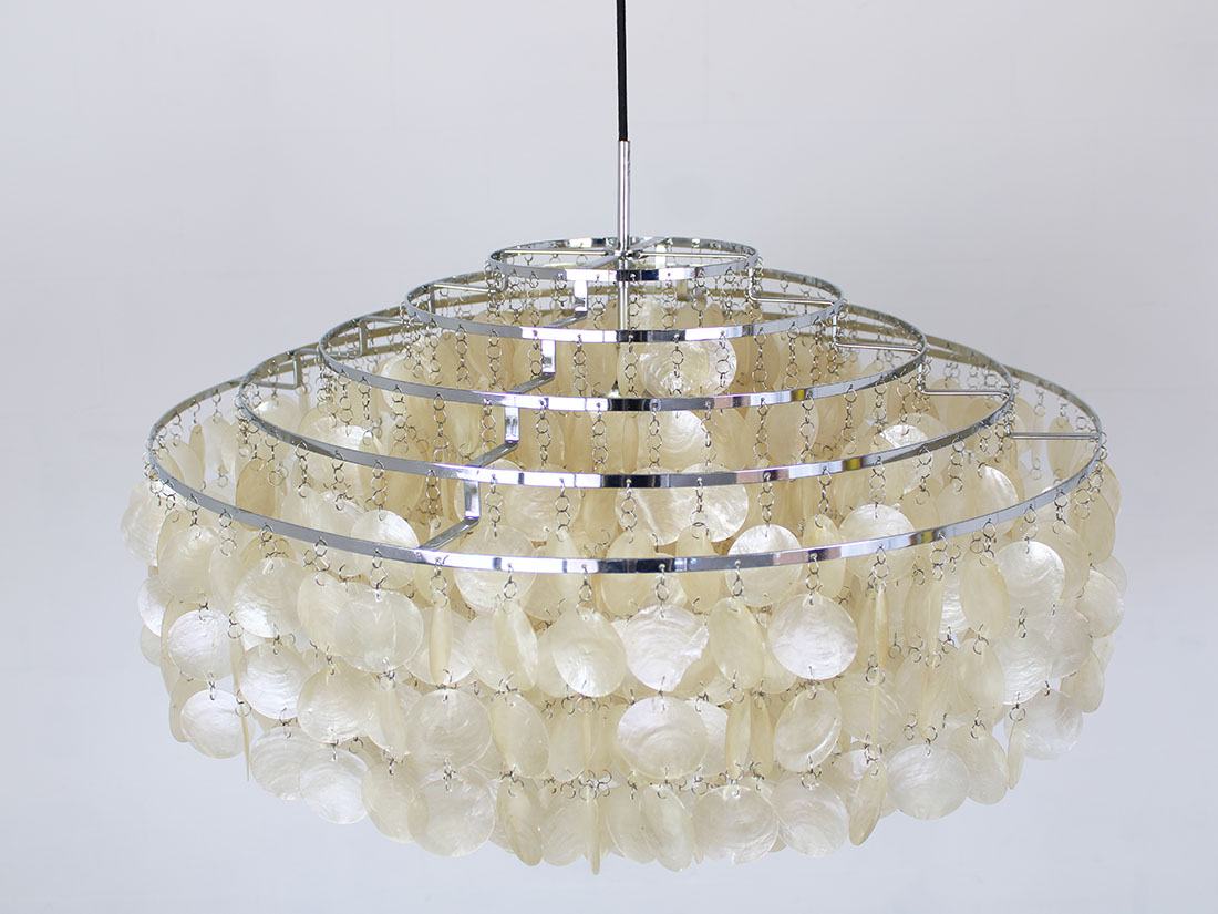 Verpan Fun 10 DM shell chandelier Verner Panton 7