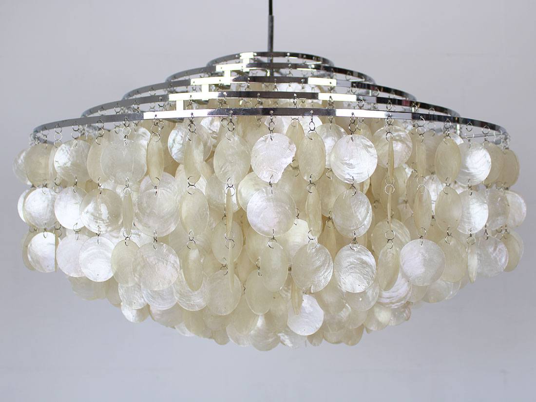 Verpan Fun 10 DM shell chandelier Verner Panton 8