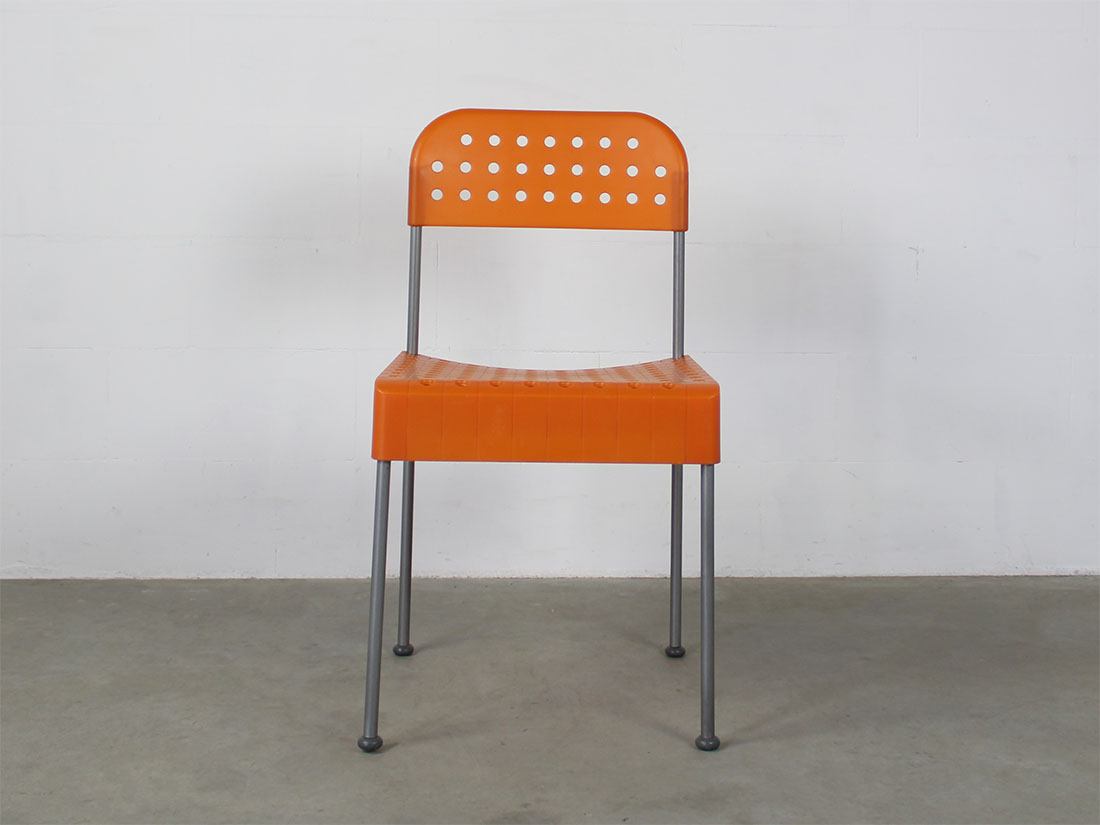 Aleph atlantide Driade box chair Enzo Mari oranje 3