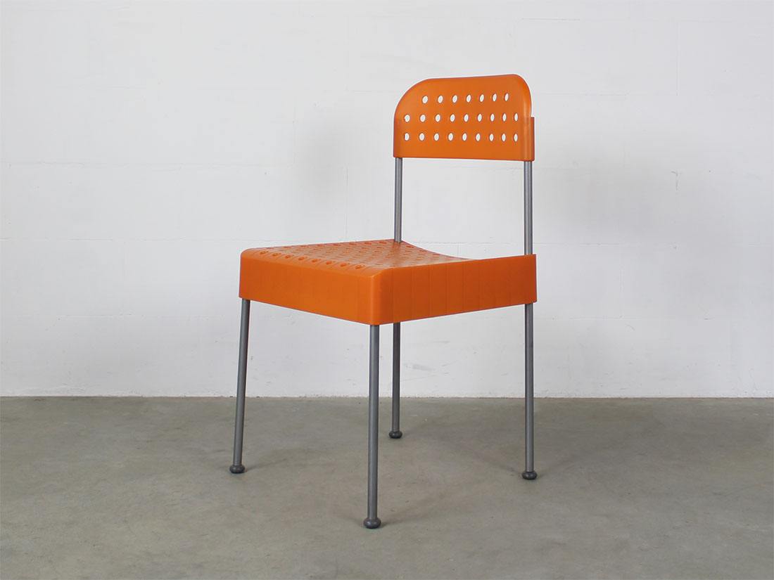 Aleph atlantide Driade box chair Enzo Mari oranje 4