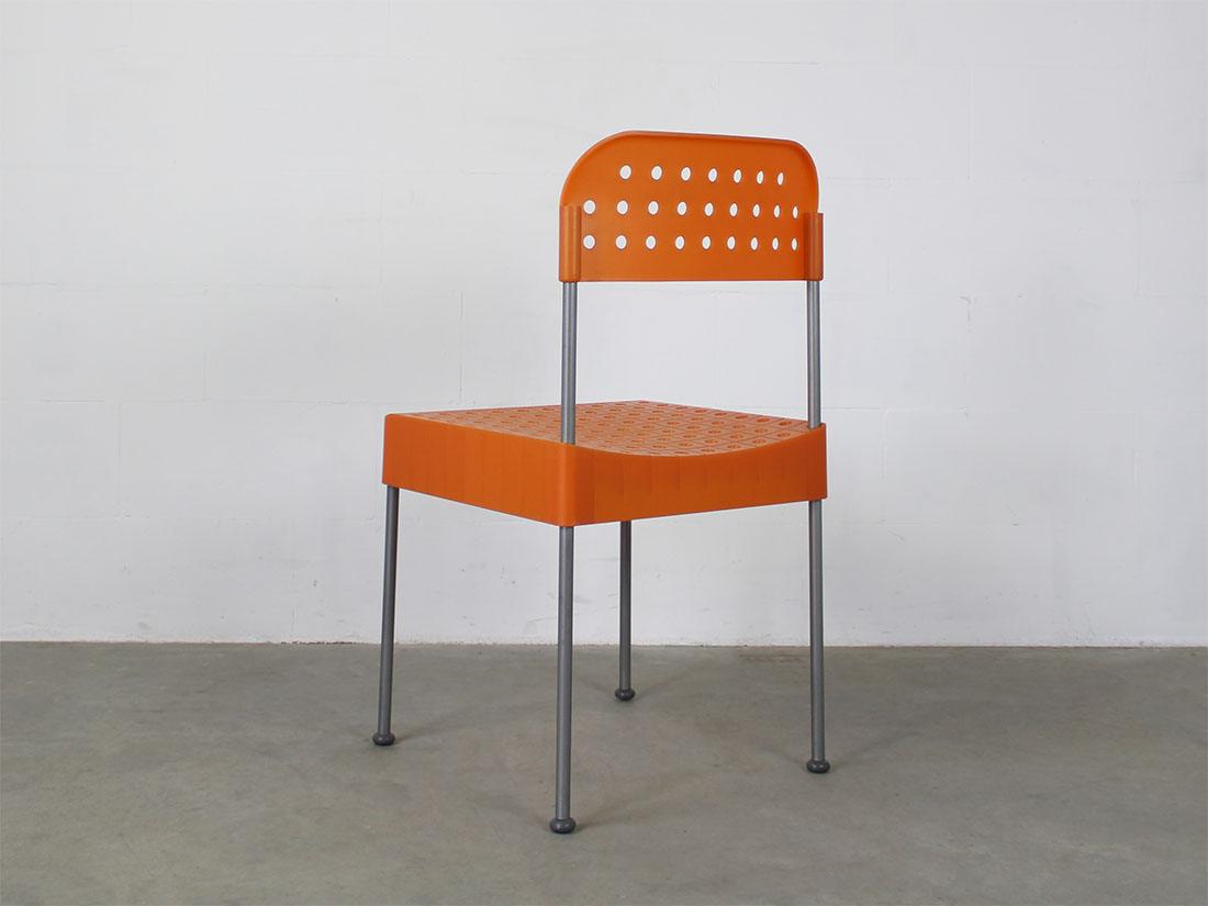 Aleph atlantide Driade box chair Enzo Mari oranje 5