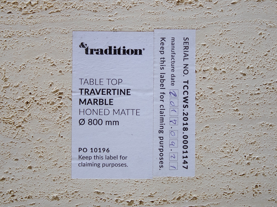 &Tradition travertine Mezcla JH21 Lounge Table Jaime Hayon 7