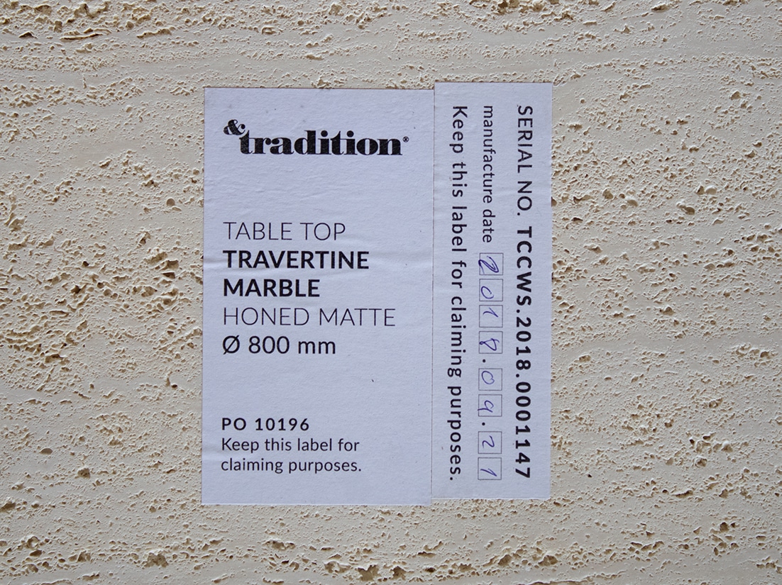 &Tradition travertine Mezcla JH21 Lounge Table Jaime Hayon 7