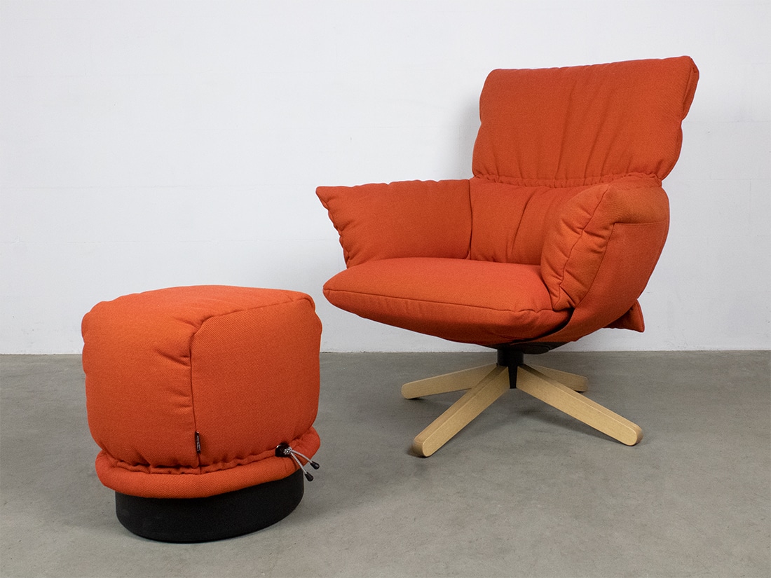 Cappellini Lud'o lounge chair Patricia Urquiola oranje 1