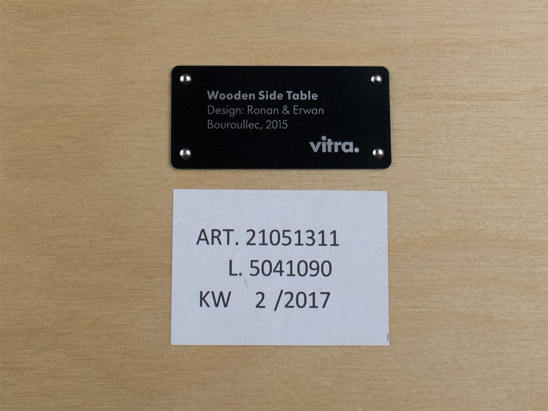Vitra wooden side table Ronan Erwan vk 6
