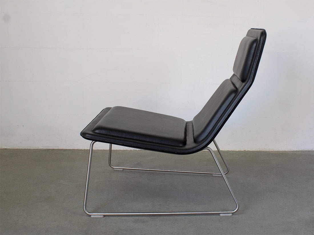 Cappellini Jasper Morrison low pad fauteuil zwart 5