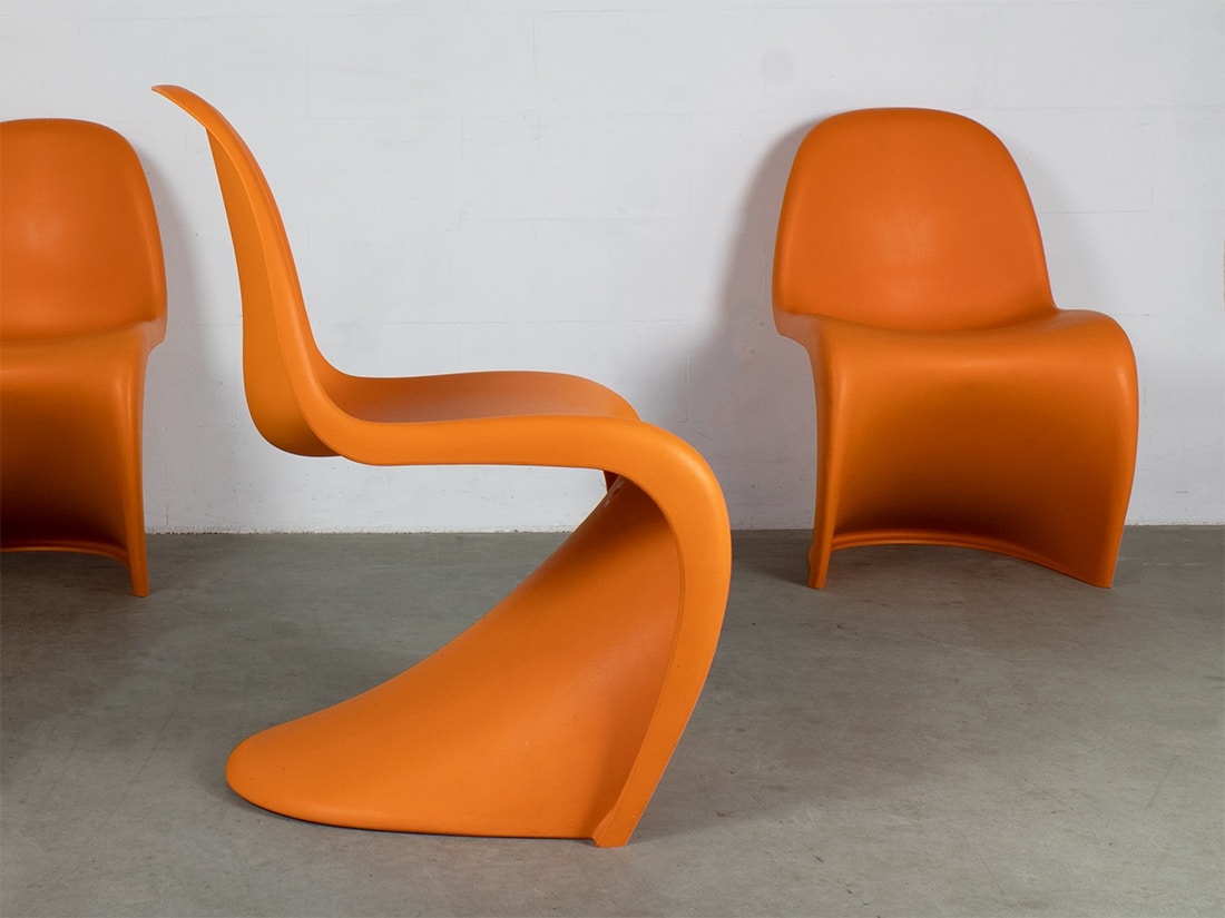 Vitra Panton chair Oranje 4x 1