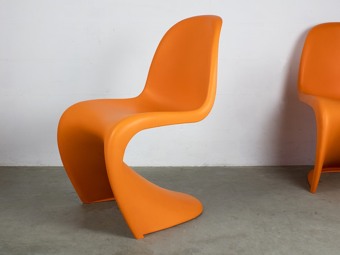 Vitra Panton chair Oranje 4x 2
